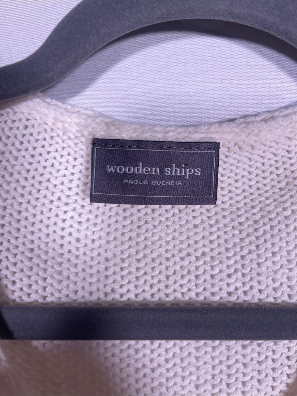 WOODEN SHIPS WOMENS SLEEVELESS LEMON SWEATER SMALL/MEDIUM CAP SLEEVE - Picture 2 of 4